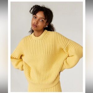 The Knotty Ones Organic Cotton Sweater. Yellow